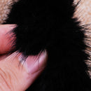 Real Mink Fur Hairband Ponytail Holder Elastic Rope Scrunchie Hair Band Women