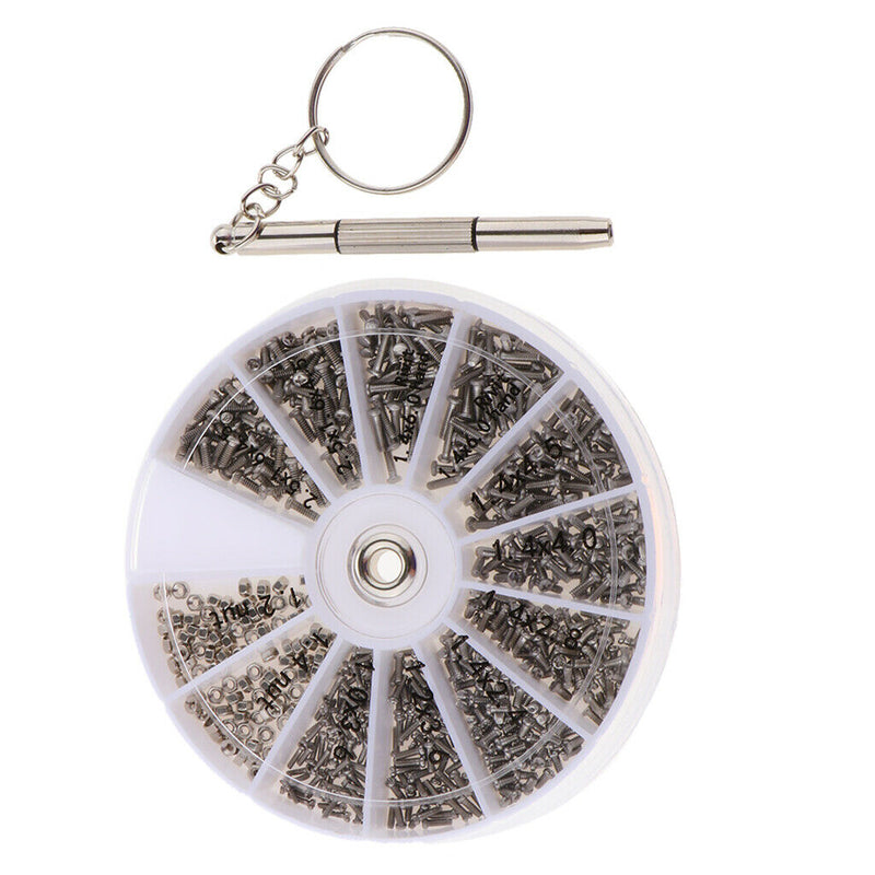 Eyeglass Repair Kit, 600Pcs Sunglasses Watch Tiny Screws Assortment Stainless