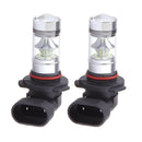 2pcs Ice Blue H10 9145 100W Auto Car Head Light Lamp LED Bulb Quick Response