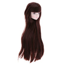 1/6 Female Action Figures BJD Head Sculpt Coffee Hair for DOD SD DD Custom
