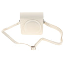 White PU Leather Camera Case, Camera Cover, Camera Bag with Strap for
