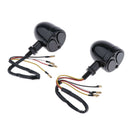 2X Motorcycle ATV Turn Signal Lights Blinker Indicator Blub Amber + Red Lens