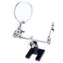 Helping Hands Magnifier 3.5x Glass with Alligator Clips for Soldering Crafts