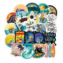 100 PCS Outdoor Surfing Stickers Summer Sports Surf Board Waterproof Stickers