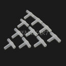 10 Pcs Tee Connector Aquarium Oxygen Pipe Hose Tube Joiner Air Fuel Fitting YQT