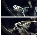 Dual USB Cigarette Socket Lighter Car Charger with 2 Ports USB Adapter White