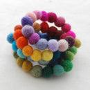 100pcs Assorted Colours Wool Felt Ball Pom Poms Jewelry Beads Wedding Decor 10mm