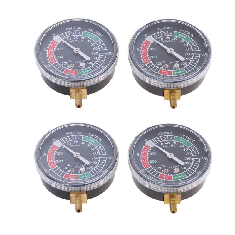 4 Motorcycle Carburetor Carb Synchronizer Vacuum Gauge Sync Dial Guage