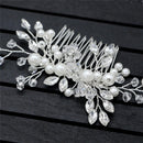Crystal Pearls Women Hair Jewelry Wedding Hair Comb Bridal Headpieces B Gw