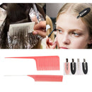 Pink Sectioning Weaving Highlight Foiling Hair Comb Without Crease