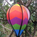 2 Pieces Rainbow Windsock Curlie Spinner - Colorful Hanging Yard Decoration -