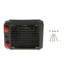 120mm Radiator Aluminum 10 Pipe Straight Treaded For Computer Liquid Cooling