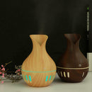 130mL Aroma Essential Oil Diffuser Ultrasonic Humidifier (Dark Brown B)