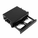 1x Double Din Radio Pocket Drink-Cup Holder +Storage Box for Universal Car truck