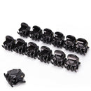 Fashion Women Girls 12pcs Black Plastic Mini Hairpin 6 Claws Hair Clip Clamp  Gn
