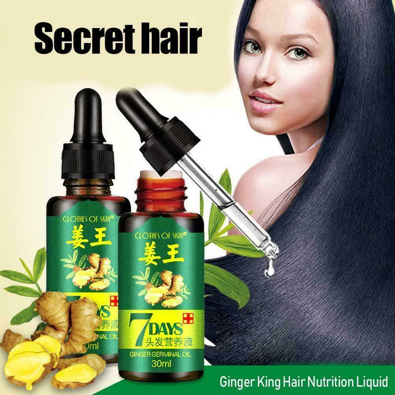30ml Extract Hair Growth Essence Oil Anti Hair Loss Fast Restoration Growth X9H6