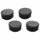 21.5mm x 35mm Black Plastic Blanking End Caps Round Tube Insert Bung 4 Pcs T1R1