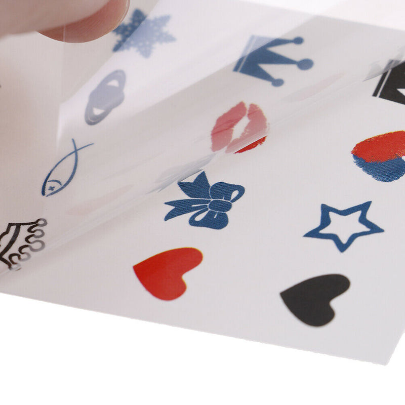 5x Fishing Crown Waterproof Temporary Tattoo Temporales Glitter Sleeve Tatto Gn