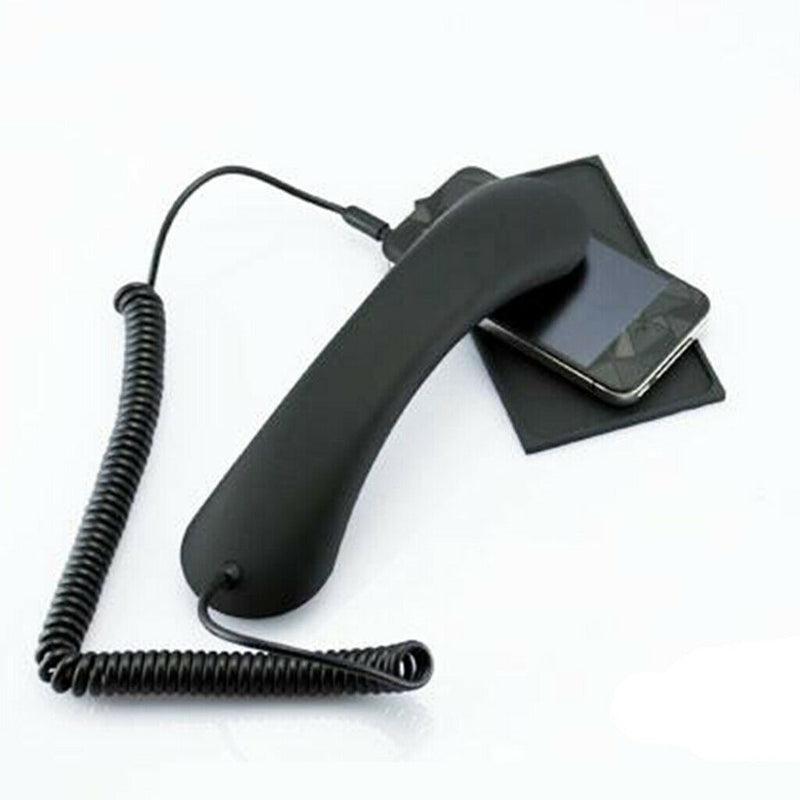 Retro Phone Handset Cradle Receiver 3.5mm Jack For  Android Phones