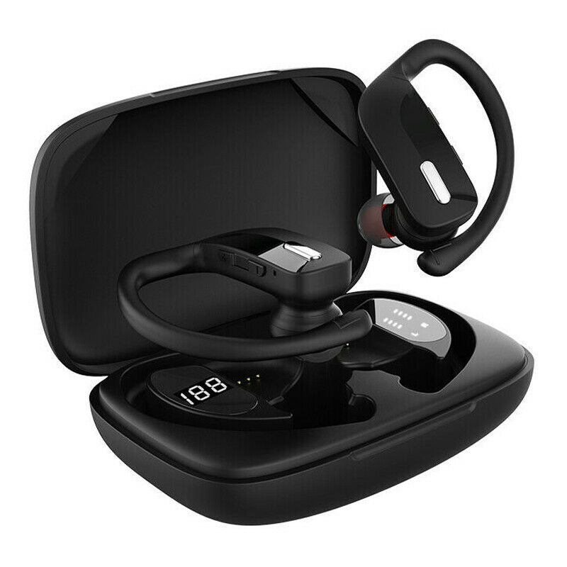 Wireless Headset 5.0 Wireless Earphones Earbuds Headphones Stereo Ear Hook bs