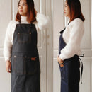 New Professional 3-Pockets Barber Apron Hairdresser Cooking Gown Cloth Black