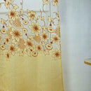 Floral Window Curtains Panel Net Drape Balcony Office Home Decoration Yellow