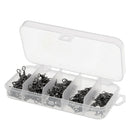 115pcs Three Way Barrel Swivels Fishing Swivels Assortment 2# 4# 6# 8# 10#