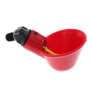 10x Plastic Water Feeder Cups Poultry Pigeon Chicken Duck Drink Bowls Red