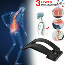 3 Height Adjust Back Stretcher Massager Pad Lower Lumbar Spine Pain Relief Tool#
