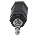 2.5mm Stereo Female to 3.5mm Stereo Male Plug Jack Audio Adapter, Black I7D6