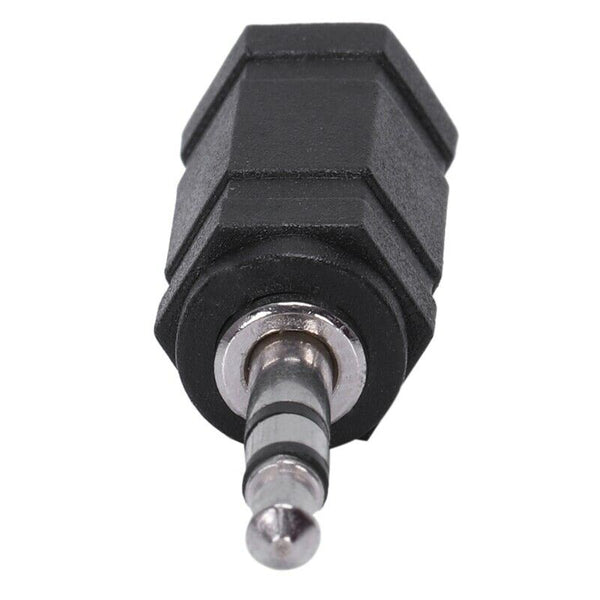 2.5mm Stereo Female to 3.5mm Stereo Male Plug Jack Audio Adapter, Black I7D6