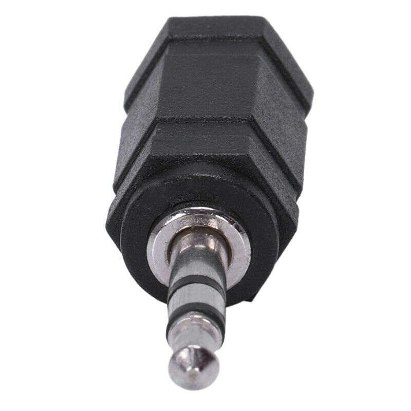2.5mm Stereo Female to 3.5mm Stereo Male Plug Jack Audio Adapter, Black I7D6