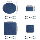 20Pcs 5 Colors DIY Iron on Denim Fabric Patches for Clothing Jeans Repair Kit