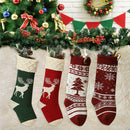 4pcs Christmas Acrylic Decor Candy Gift Bags Ornaments Reindeer Stockings Cover
