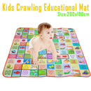200 x 180cm 2 Side Kids Crawling Educational Game Baby Play Mat Soft Foam