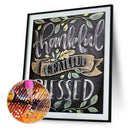 Letter Blessed Full Drill Diamond Painting Cross Stitch DIY Embroidery Kit