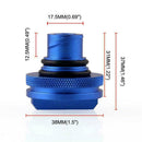 Green Fuel Cap Blue DEF Cap For 2013-2019 Dodge Ram 3500 2500 Cummins G8D0