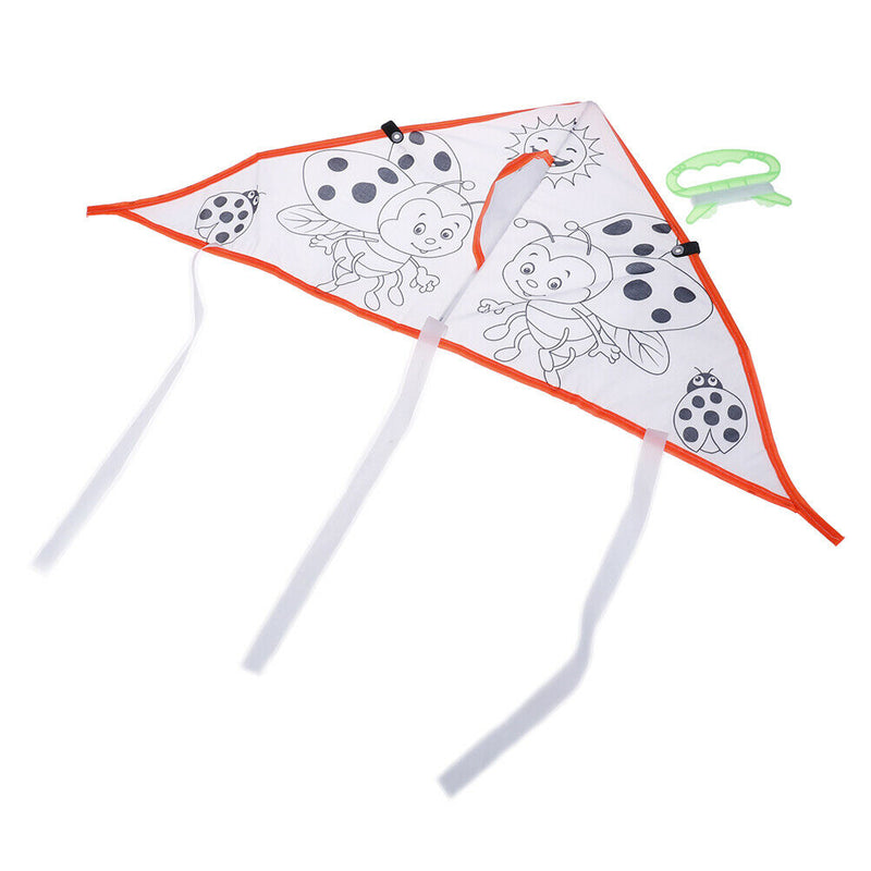 1Pc DIY Cartoon painting kite foldable outdoor kite children kids sport t Gw