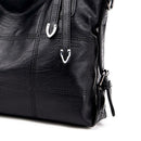 2017 Retro Style Large Women Handbags Ladies Shoulder Bags(Black)