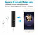 Wireless Bluetooth Receiver 3.5mm AUX Audio Stereo Music Hands Free Car Adapter~