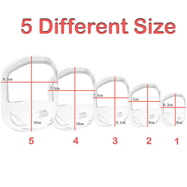 5Pc/lot Beard Comb Hairbrush Symmetric Cut Salon Mustache Beard Styling Templ BX