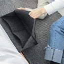 Grey Bed Storage Pockets Felt Bedside Hanging Storage Organizer Holder With
