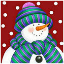 5D DIY Full Round Drill Diamond Painting Snowman Cross Stitch Art (LG339)