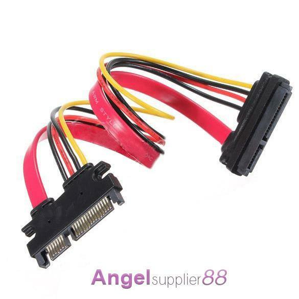 22 Pin Male to Female 7+15 pin SATA Data Power Combo Extension Cable 45CM