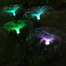 Garden Solar Lights 2pcs Waterproof Colorful Decorative Fiber Optic Lawn Light