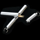 Aluminum Pill Box Case Capsule Shape Keychain Outdoor Waterproof Pill BoxBX