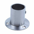 Wardrobe 25mm Tube Stainless Steel Rail Rod End Support Bracket 2pcs N6J9