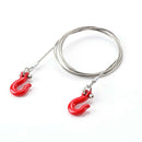 3pcs RC Car Snatch Block Metal Winch Tow Rope for 1/10 RC Crawler Traxxas Axial