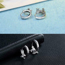 Butterfly Earrings Women's Fashion Diamond Earrings Gifts Jewelry Weeding E2F0