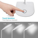 Led Desk Lamp With Flexible Gooseneck 3 Level Brightness,Operated Table Lam G3T6